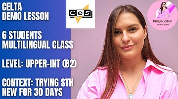 Upper-Intermediate B2 CELTA Online Lesson | Listening, Decoding, Speaking | Receptive Skills | ESL