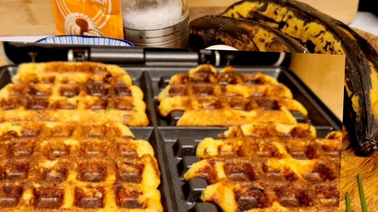 GAUFRES DE BANANE PLANTAIN Comment Faire Les Gaufres De Banane plantain Salée