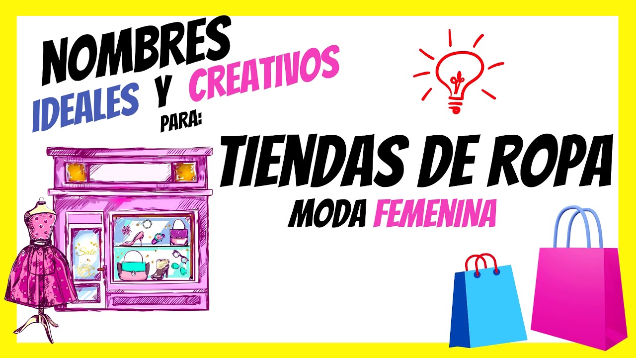 MEJORES NOMBRES PARA TIENDAS DE ROPA [ Moda de YouTube