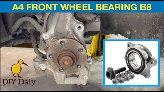 Audi A4 B8 front wheel bearing replacement