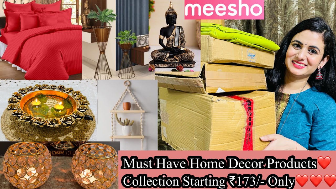 Meesho Home Decor Haul Starting 173 Bedsheet Pot Stand Hanging Wall meesho-home-decor-haul-starting-173-bedsheet-pot-stand-hanging-wall