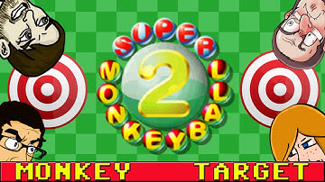 Super Monkey Ball 2 Mini Games (4 Player) Part 1 - Monkey Target