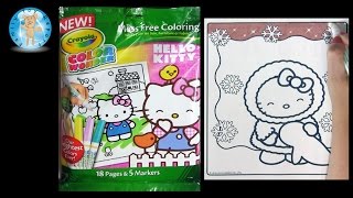 Crayola Color Wonder HELLO KITTY Coloring Book Seal Winter Snow - Family Toy Report