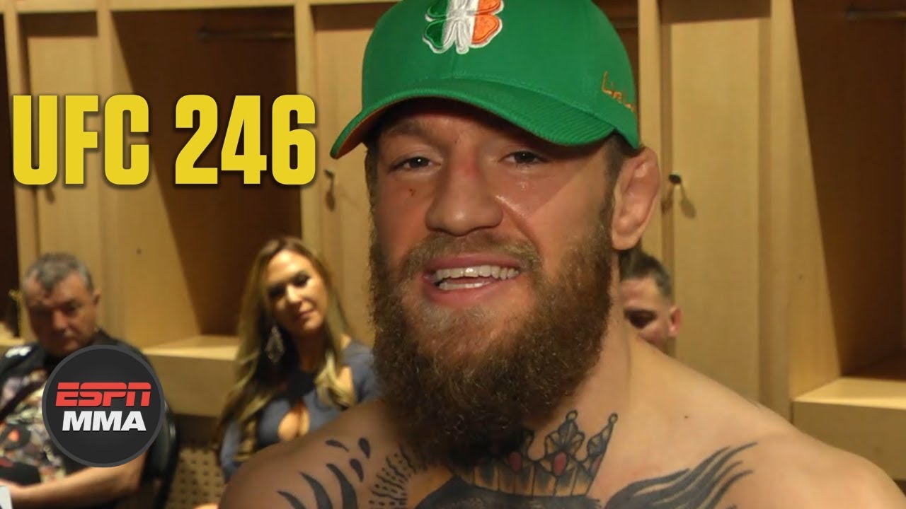 ⁣Conor McGregor emotional after Cowboy Cerrone TKO win at UFC 246 | ESPN MMA