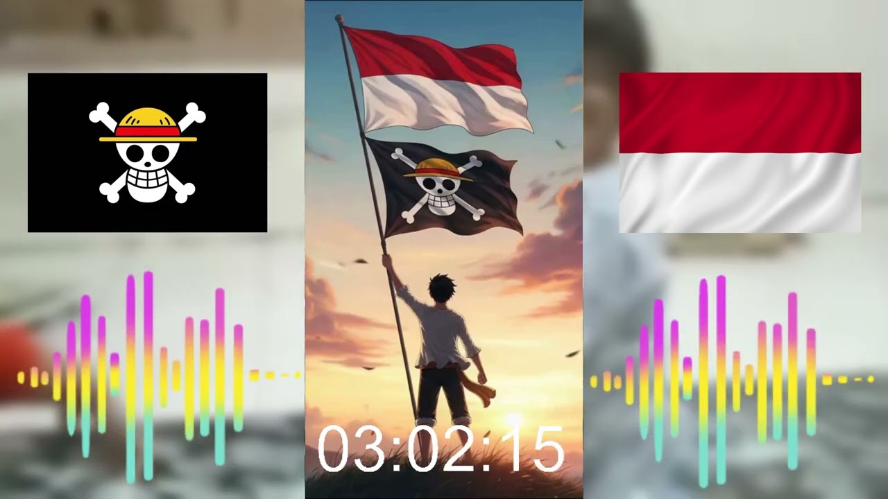 VERSI BENDERA ONE PIECEāDJ LAGU KEMERDEKAANāDJ LAGU 17 AGUSTUSāLAGU KEBANGSAAN
