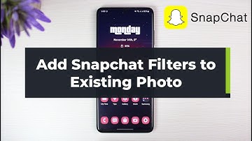How To Add Snapchat Filters To Existing Photo !