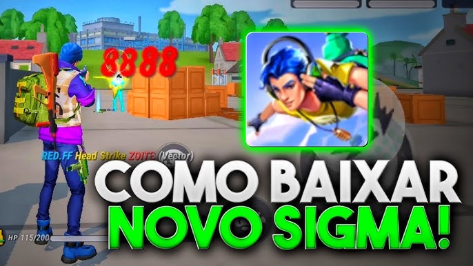 COPIOU O FREE FIRE! COMO BAIXAR O NOVO JOGO SIGMA EM QUALQUER CELULAR/ NOVO  JOGO SIGMA BATTLE ROYALE 