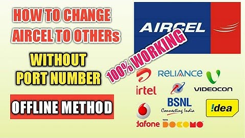 how to change any sim to other network without port number