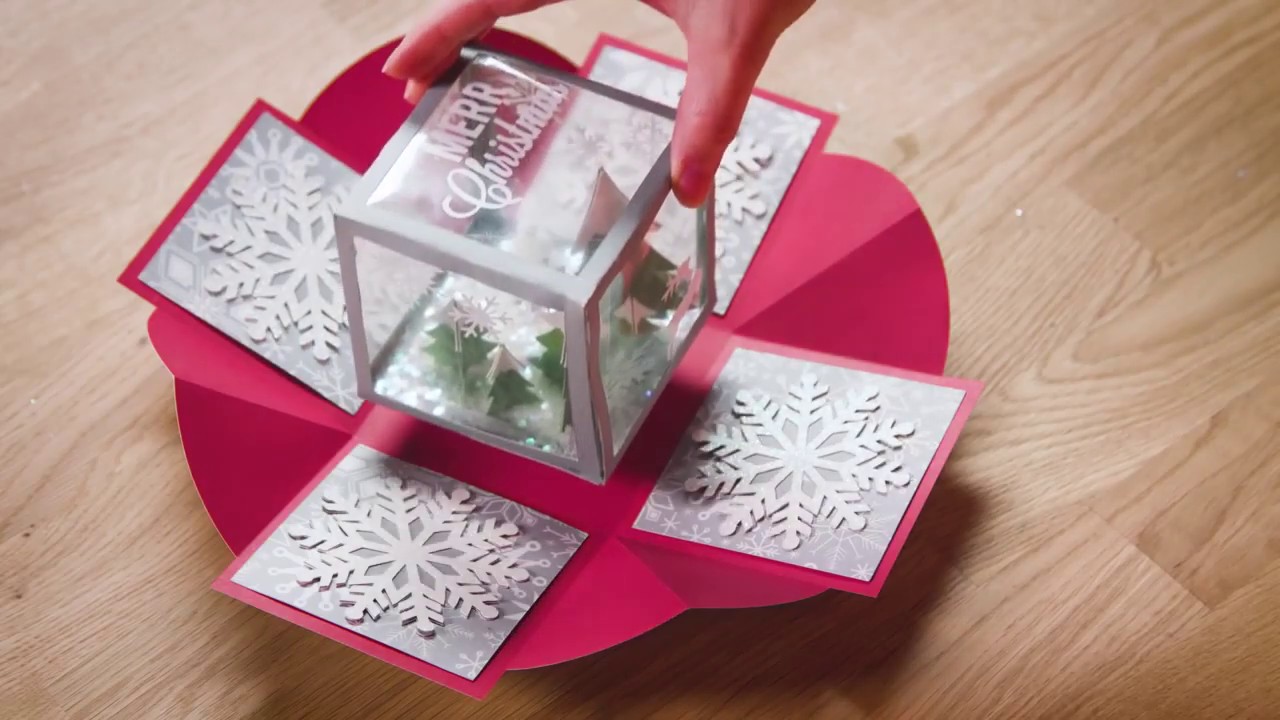 Holiday Exploding Box | CRICUT MAKER - YouTube