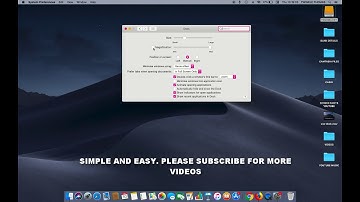HOW TO ENABLE OR DISABLE MAGNIFICATION (DOCK) IN MAC OS MOJAVE