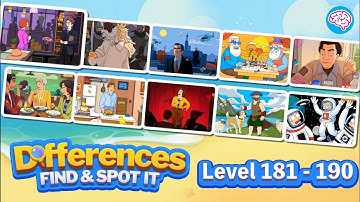 Level 181-190 Differences - Find & Spot It (Guru Game) #differencesfindspotit