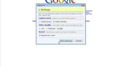 How to create a screen capture video from within Firefox - AdMonker