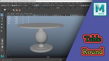 How to Modeling Table Round in Maya 2018