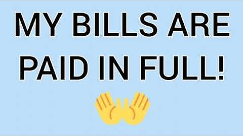 I pay my bills my bills are paid amy