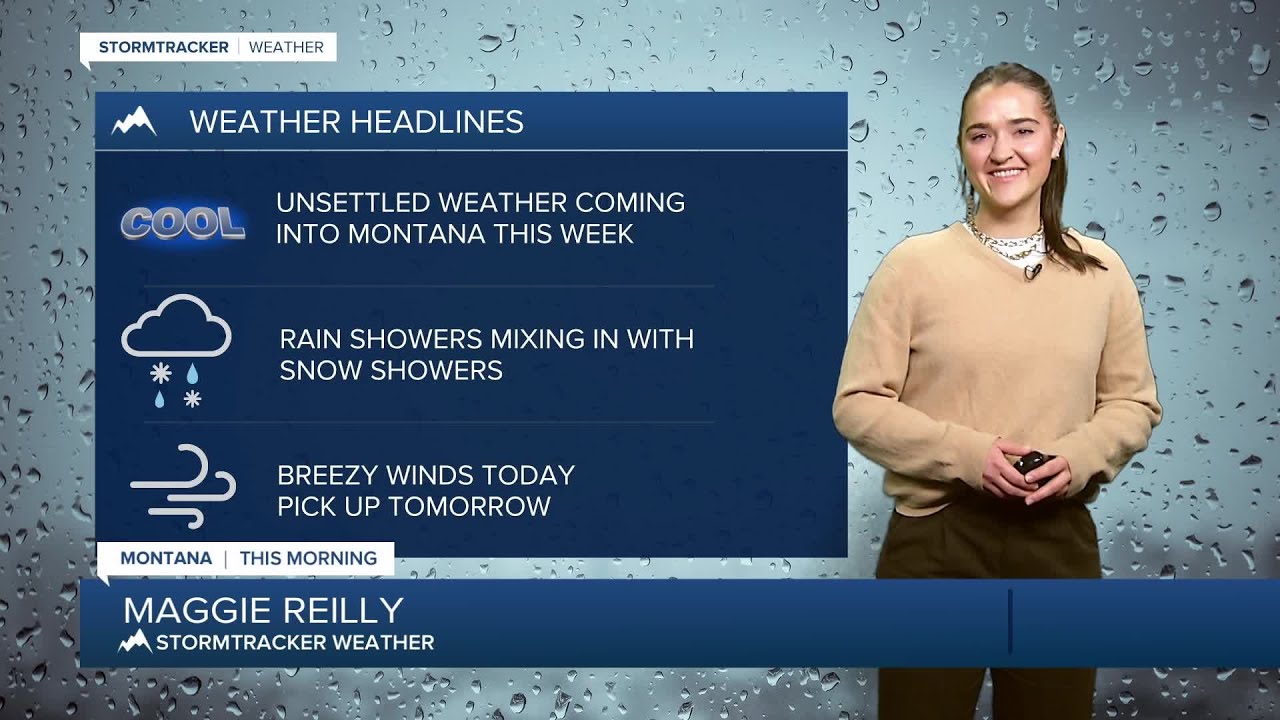 Unsettled weather brings rain and snow showers this week - YouTube