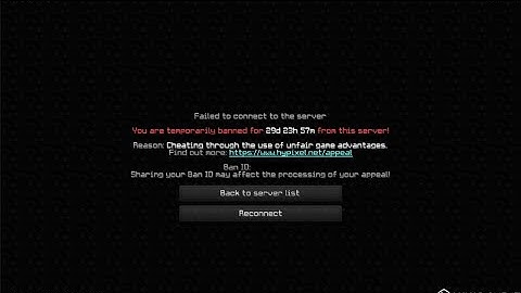 I got BANNED on hypixel.