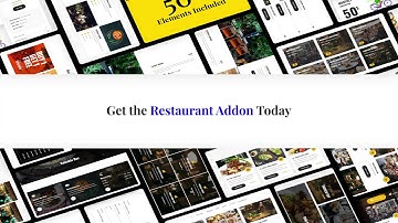 Introducing Restaurant Addon for Elementor - Plugin by NicheAddons