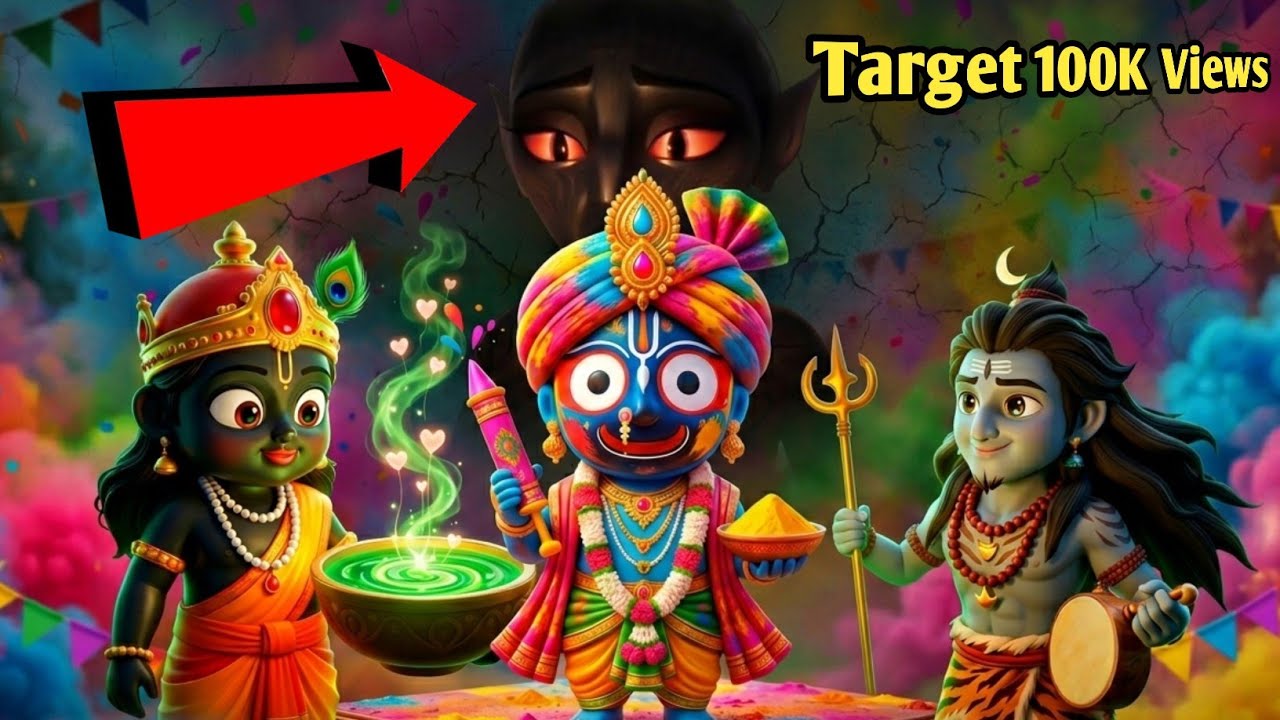 जब भगवान जगन्नाथ ने होली पर स्वर्ग में बनाई भांग और लस्सी II रंगासुर का अंत II Jagannath Leela🙏 Ep11