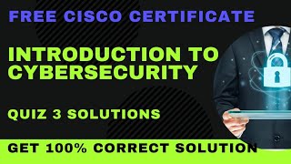 Introduction to Cyber security chapter 3 quiz answers | 100% correct answers | Cisco 2021 Netacad
