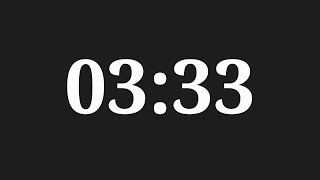 3 Minutes 33 Seconds Countdown Timer