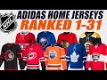 NHL Adidas HOME Jerseys Ranked 1-31!