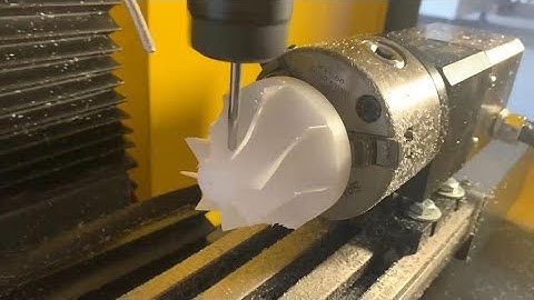 Making Smooth and Precision Impeller Sample with XK200 4 Axis Micro CNC Milling Machine.