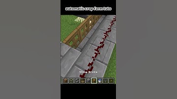 automatic crop farm tuto #minecraft #gaming #tutorial #minecrafttutorial