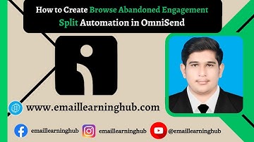 How to create a Browse Abandoned Engagement Split Automation in OmniSend.
