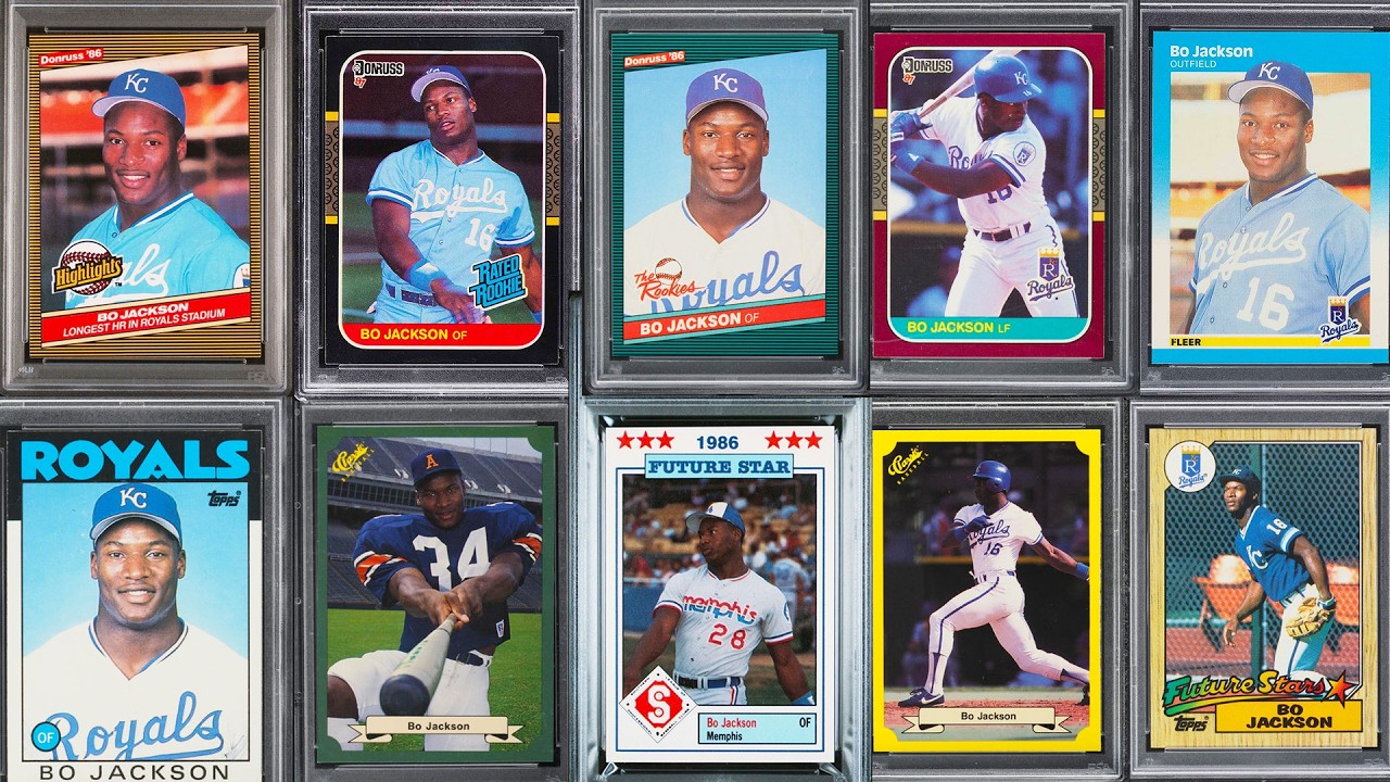 rare bo jackson baseball cards TOP 16 Rookie Going to the Moon! Selling for 2X, 3X and more! The Five Essential Baseball Cards
