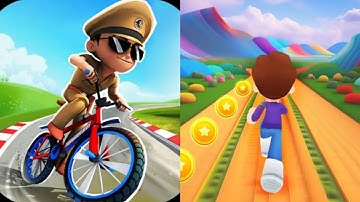 Little Singham Cycle Race VS Kooply Run: Subway Craft Android,ios Gameplay