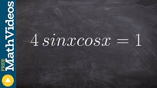 Pre-Calculus - How to Solve an Equation Using Double Angles