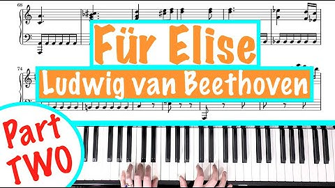 How to play FÜR ELISE - Beethoven (Part 2) Piano Tutorial