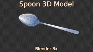 Spoon modeling in blender 3.5 || easy guide