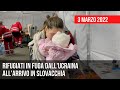 Rifugiati in fuga dall'Ucraina arrivano in Slovacchia