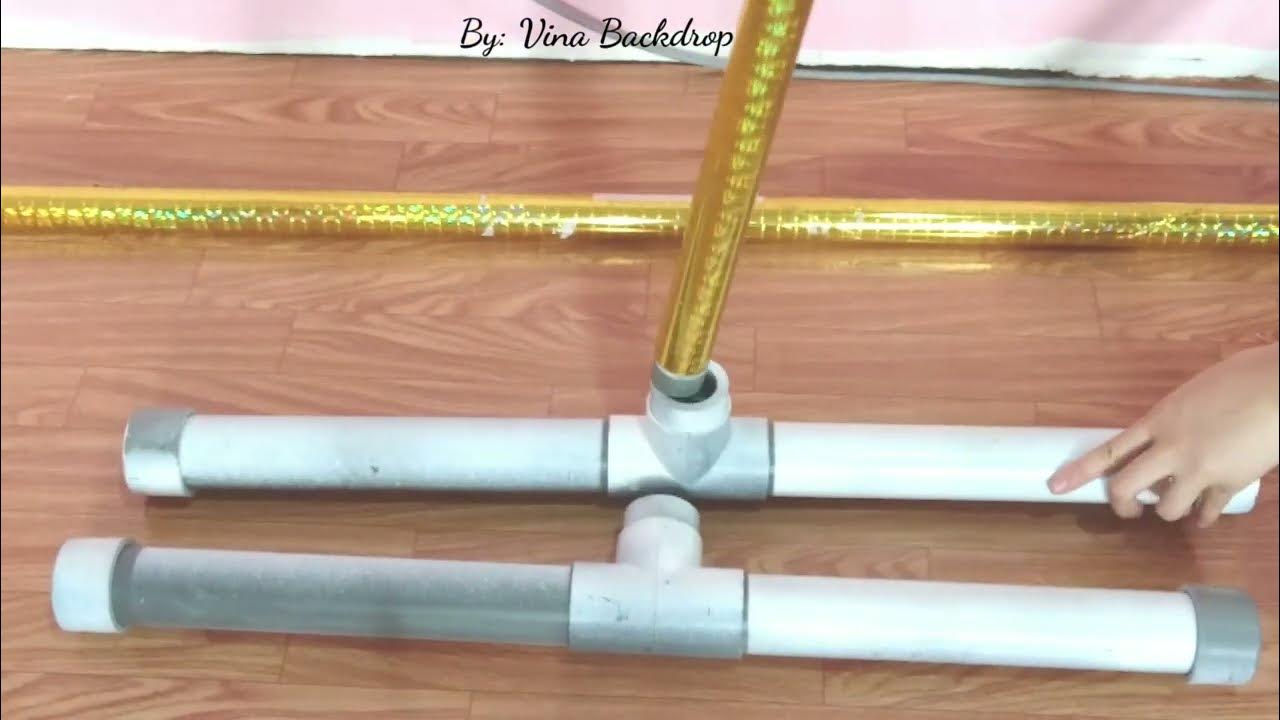 DIY- BACKDROP STAND - YouTube