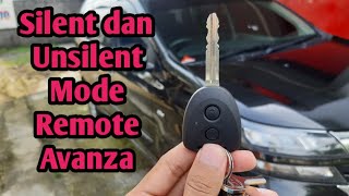 Cara  Silent dan Unsilent Mode Alarm Mobil Grand New Avanza