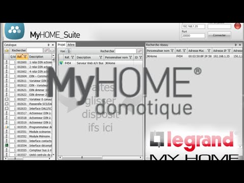 Legrand Myhome: comment configurer une commande de base 067552 (éclairage et automatisme)