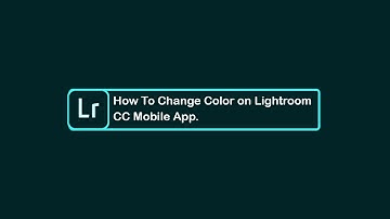 Lightroom CC : How To Change Background Color Lightroom Mobile