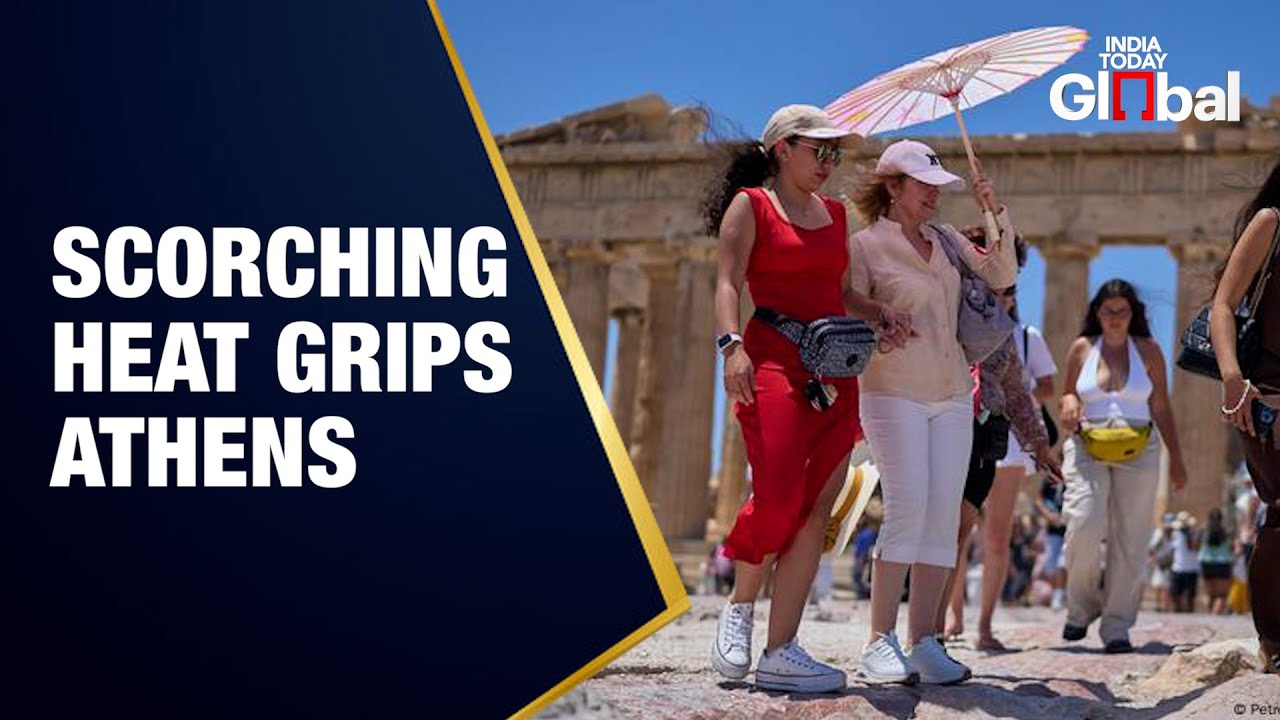 LIVE: Scorching Temperatures Grip Athens | Greece Heatwave 2025 | Extreme Weather Europe