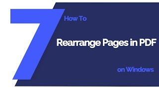 how to rearrange pages in pdf on windows | pdfelement 7
