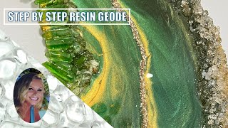 (173) STEP BY STEP RESIN GEODE