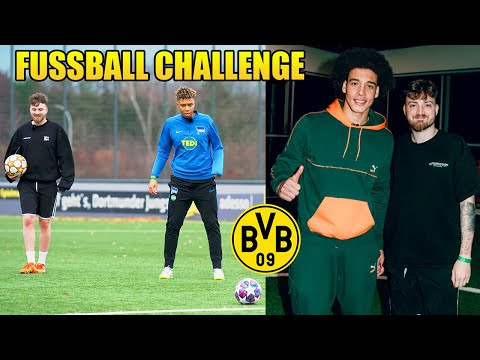 FUSSBALL CHALLENGE vs. Sidney & Axel Witsel beim BVB Trainingsgelände ⚫️🟡 | ViscaBarca