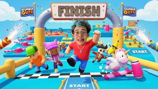 WHO WILL WIN THE CRAZY STUMBLE GUYS RACE?? screenshot 4
