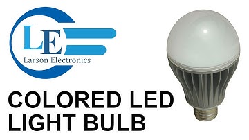 Colored LED Light Bulb - 7 watt LED A19 Style Replacement for Standard E26 Light Bulb Socket