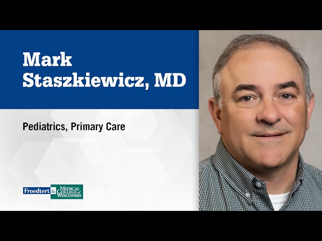 Watch Dr. Mark Staszkiewicz,  pediatrics on YouTube.