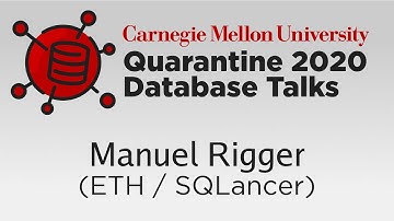 Finding Logic Bugs in Database Management Systems (Manuel Rigger, ETH SQLancer)