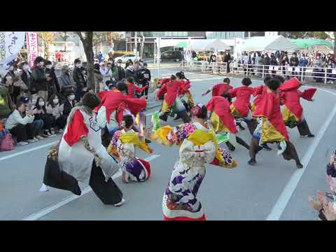 「 傾起 」四日市よさこい プレイベント2021【駅前パレード(2回目)】