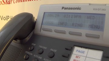 ProStar Communications - One Button Speed Dial - Panasonic KX-DT/NT