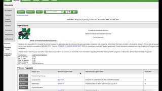 MyEd Course Selection