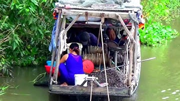 Cảnh quang mùa nước nổi trên đồng ruộng ngập nước - Tri Tôn, An Giang 27/10/2017